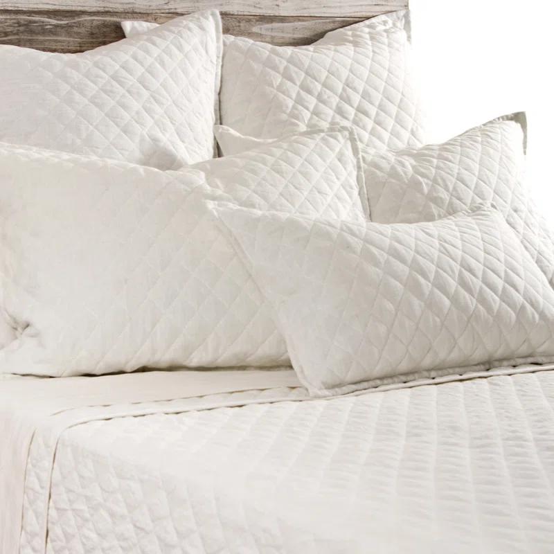 Hampton Quilted Coverlet by Pom Pom at Home - Cream / Queen