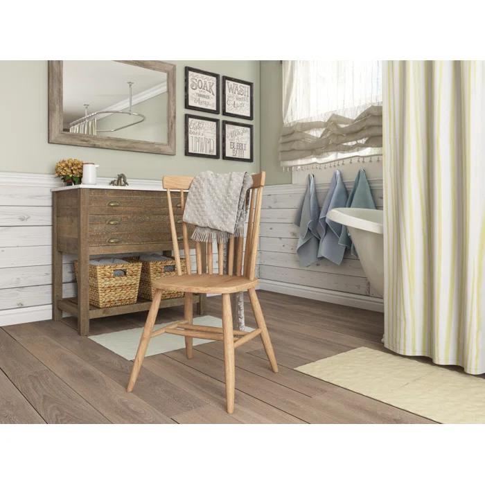 August Grove® Delean Solid Wood Slat Back Side Chair & Reviews | Wayfair
