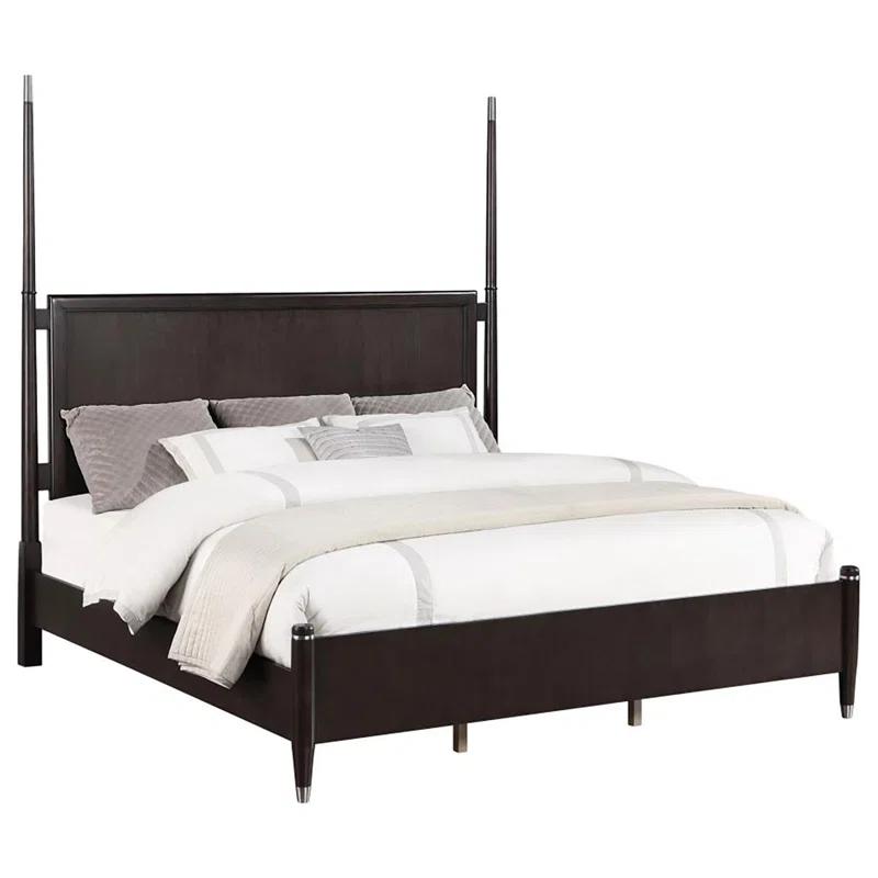Kirby Kha Emberlyn Wood Poster Bed Brown