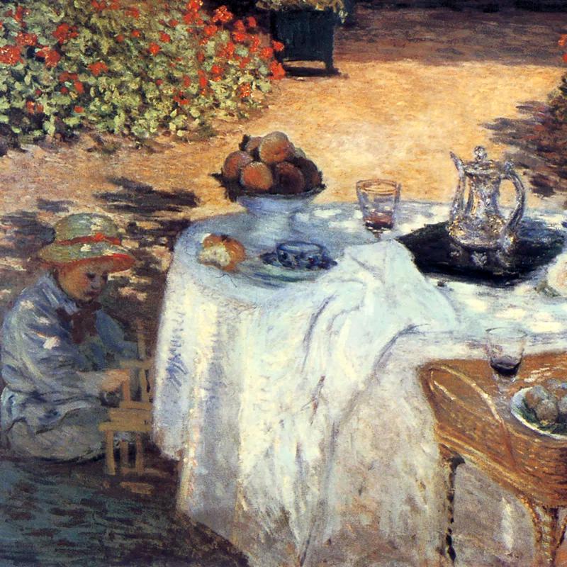 Vault W Artwork " The Luncheon, Monet's Garden At Argenteuil, 1873 " by Claude Monet