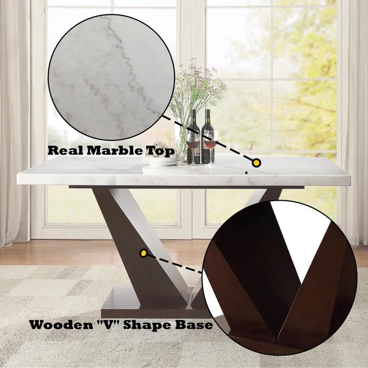 Brayden Studio® Faizan Stone Top Dining Table