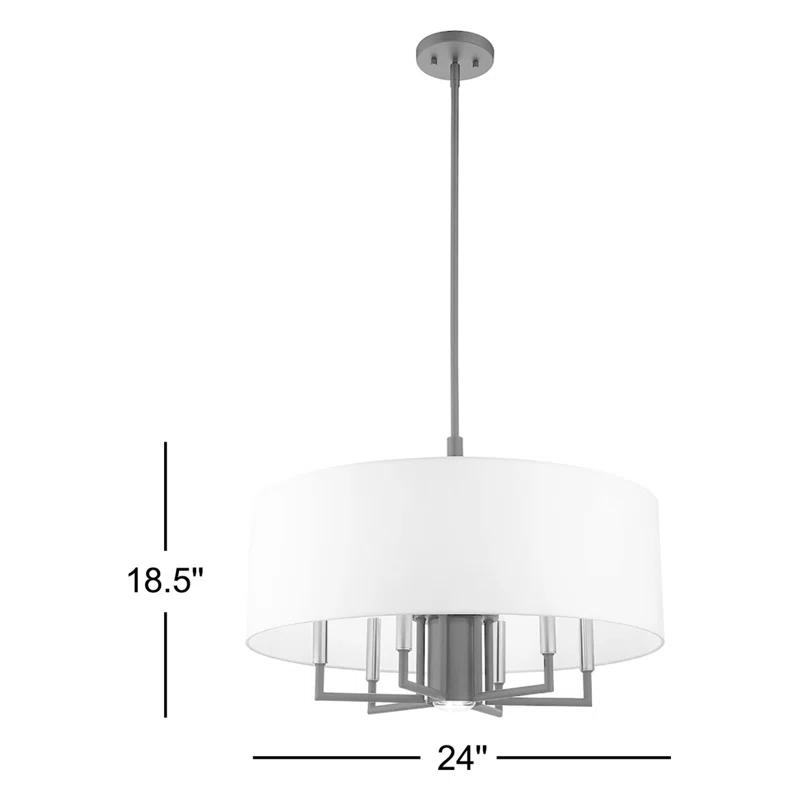 Moonlighter 7 - Light Shaded Drum Chandelier