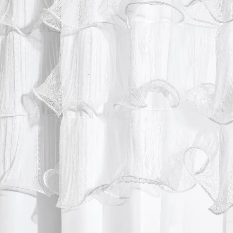 Lush Decor Avery Polyester Semi Sheer Curtain Pair (Set of 2)