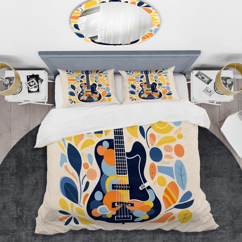 Design Art Bass Guitar Harmony - Fruits Duvet Cover Set