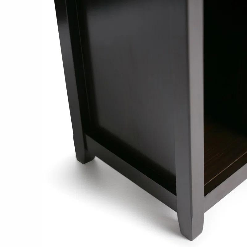 Simpli Home Amherst 44"W Solid Wood Multi Cube Bookcase with 8 Different Sized Storage Cubbies