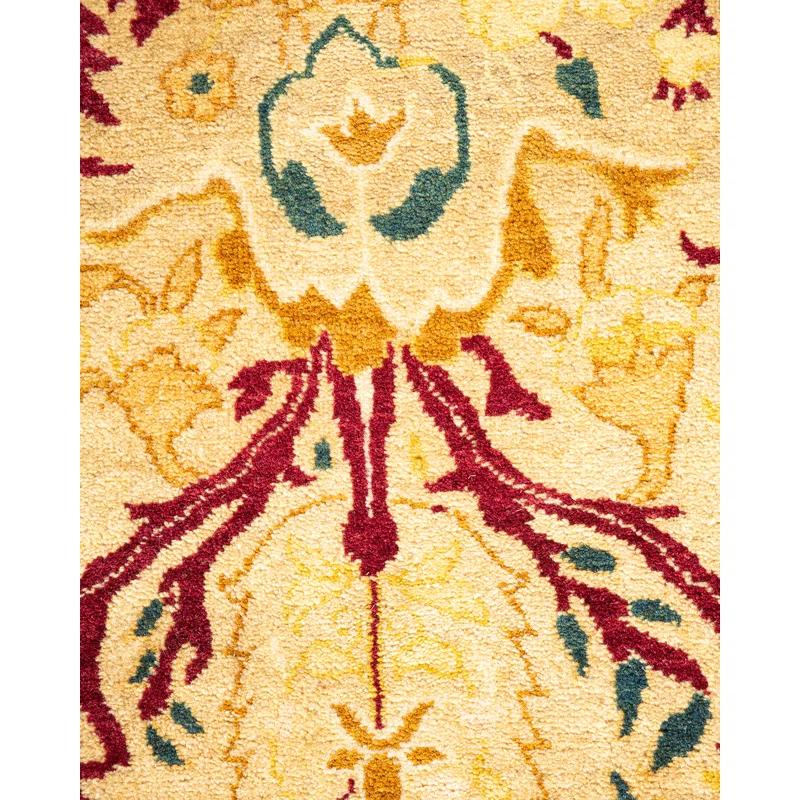 Isabelline Vladanka One-of-a-Kind 8' 3" X 10' 1" 2000s Wool Area Rug in Yellow