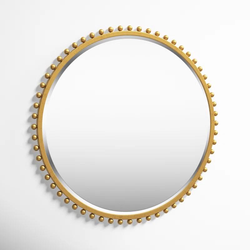 Bedonia 32" Round Metal Wall Mirror