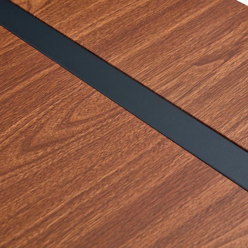 Rectangular Dining Table with MDF tabletop and metal legs