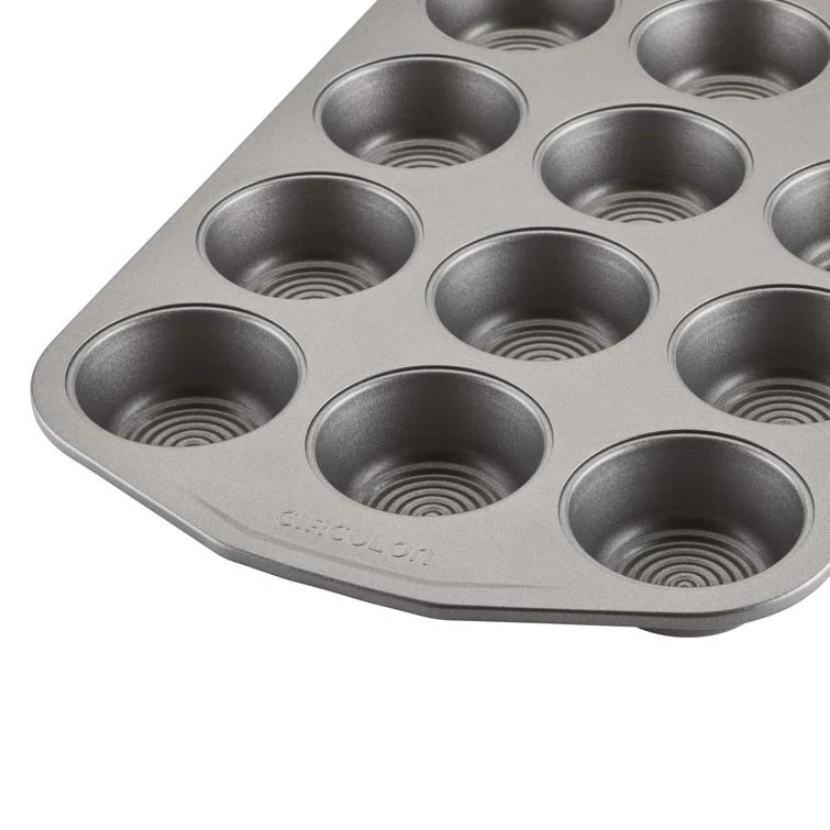 Circulon Bakeware Nonstick Muffin Pan / Cupcake Pan, 12-Cup, Gray & Reviews | Wayfair