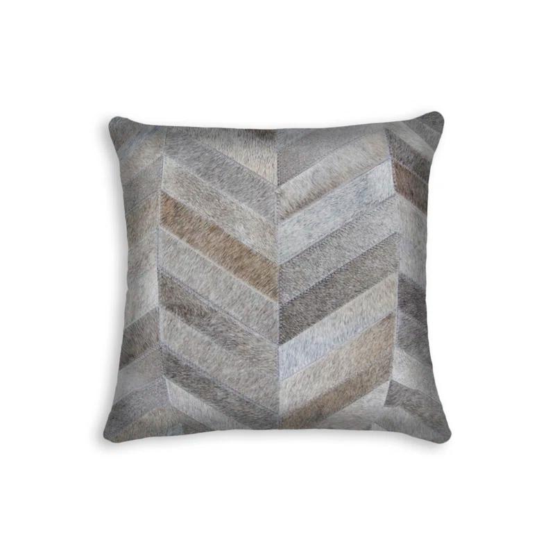 eRug Outlet Torino Leather/Suede Throw Square Pillow Cover & Insert