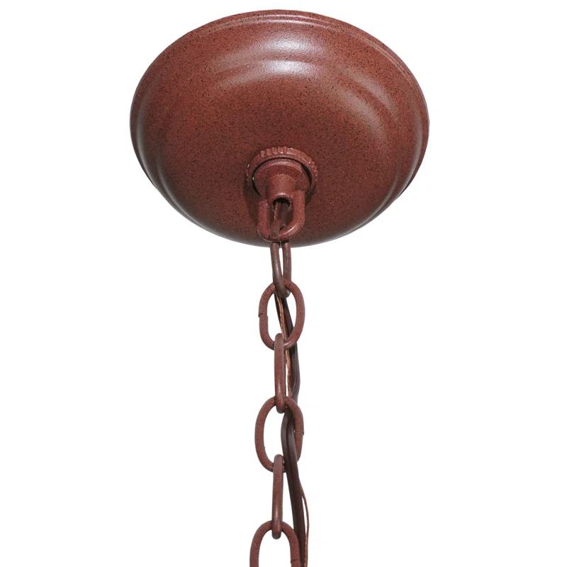 Rustic Lodge 2 - Light Rust Single Pendant