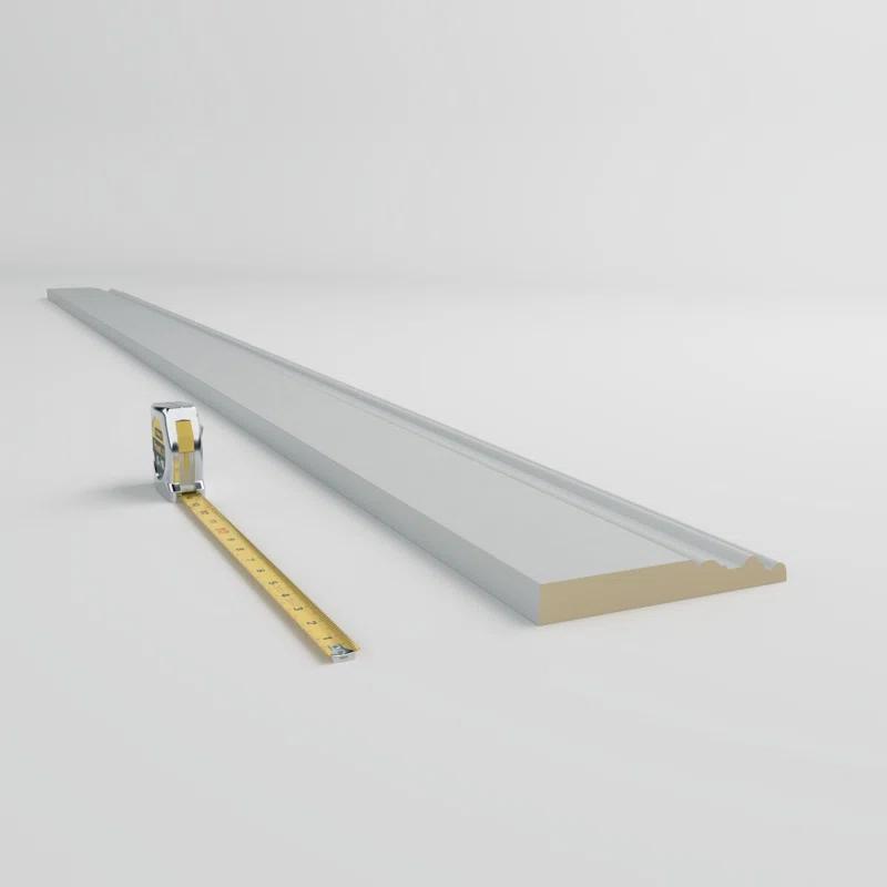 7 3/8"H x 1"P x 94 1/2"L Hillsborough Baseboard Moulding (8-Pack)