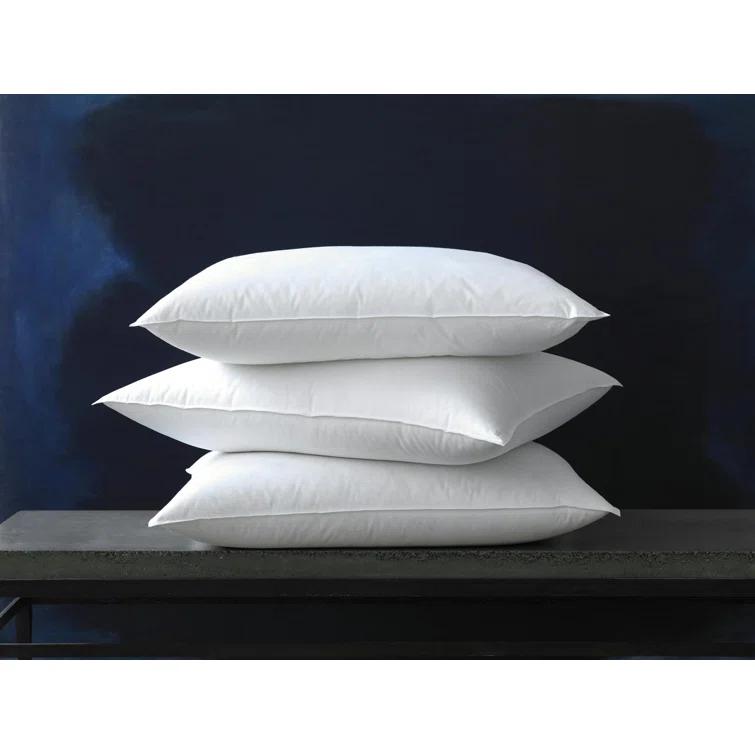 Standard White Cotton Percale Duck Down Pillow