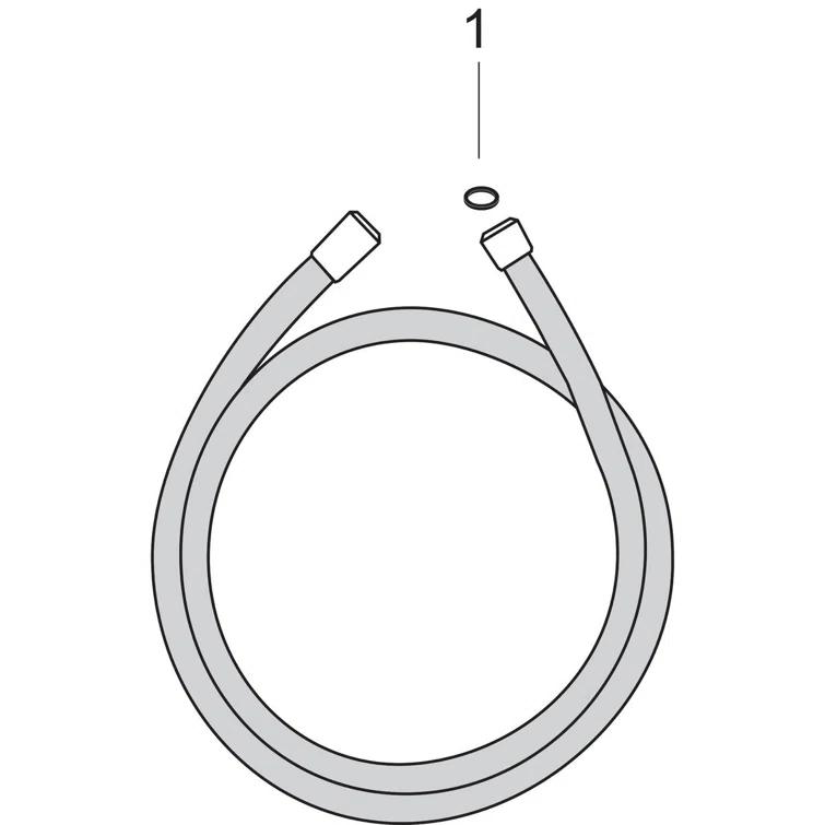 Hansgrohe Starck 49" Hose Free Standing Tub Filler 28282000