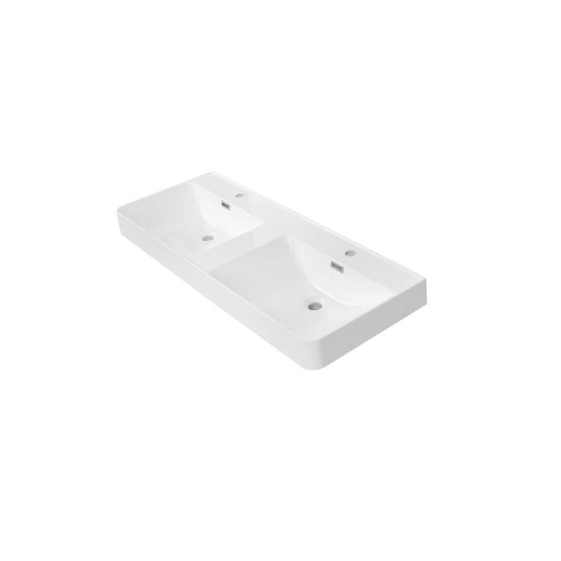 47.2" Solid Surface Resin Streamline Vanity Top