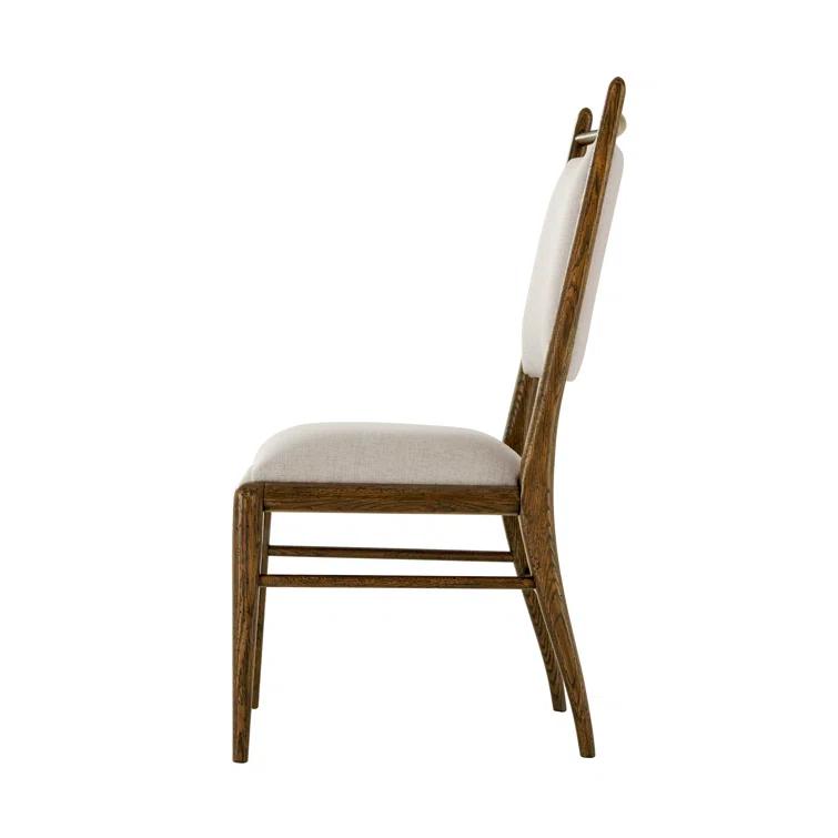 Theodore Alexander Nova 19.25'' H Upholstered Oak Side Chair (Set of 2)