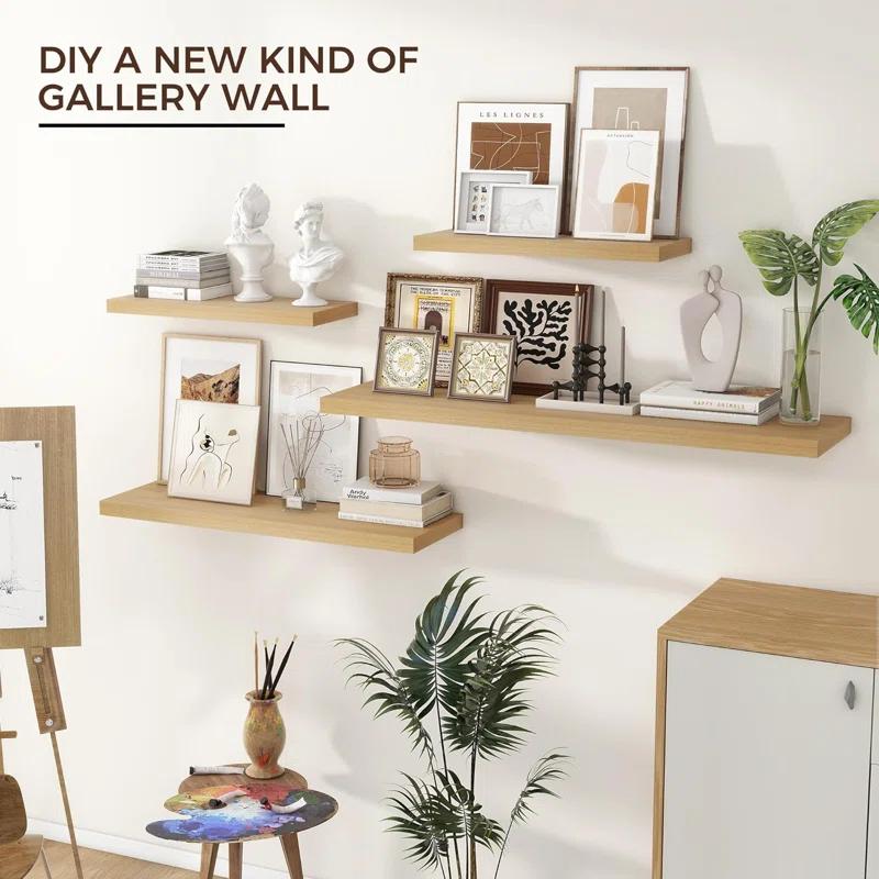 Hokku Designs Soeke 2 Piece Floating Shelf