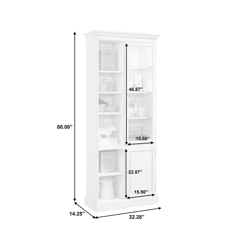Pulaski Furniture Display Curio Cabinet in Light Gray