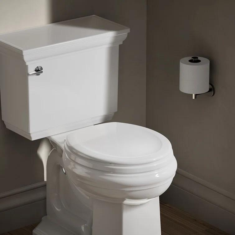 Stonewood Compression-Molded Wood Toilet Seat with Color-Matched Plastic Hinges