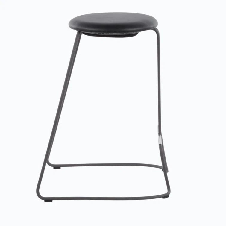 Wenty Upholstered Counter Stool with Metal Frame (Set of 2)