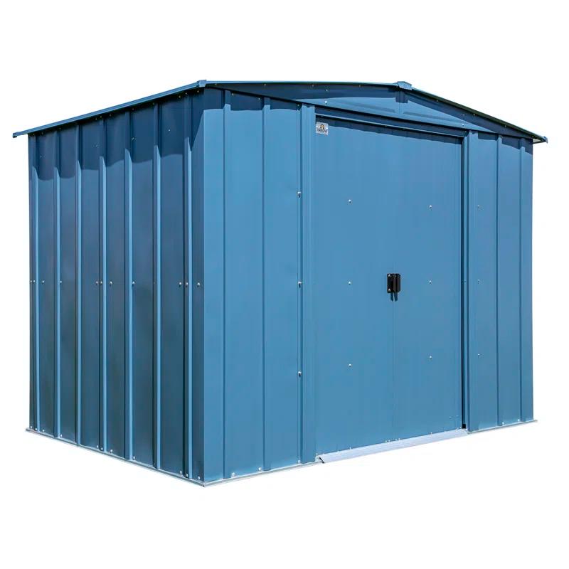Arrow 8 ft. W x 6 ft. D Galvanized Steel Storage Shed