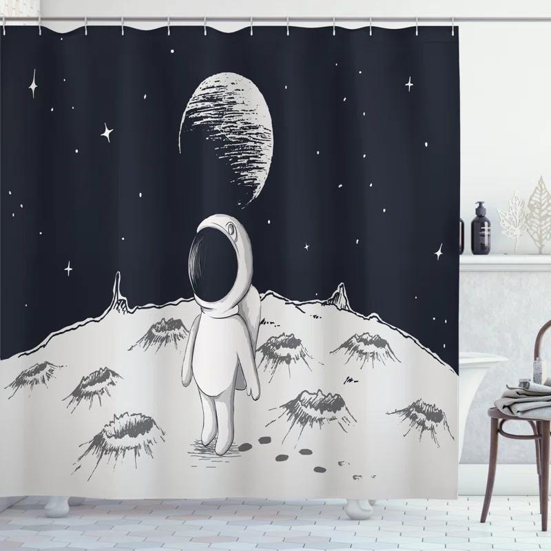 Ambesonne Shower Curtain with Hooks Included