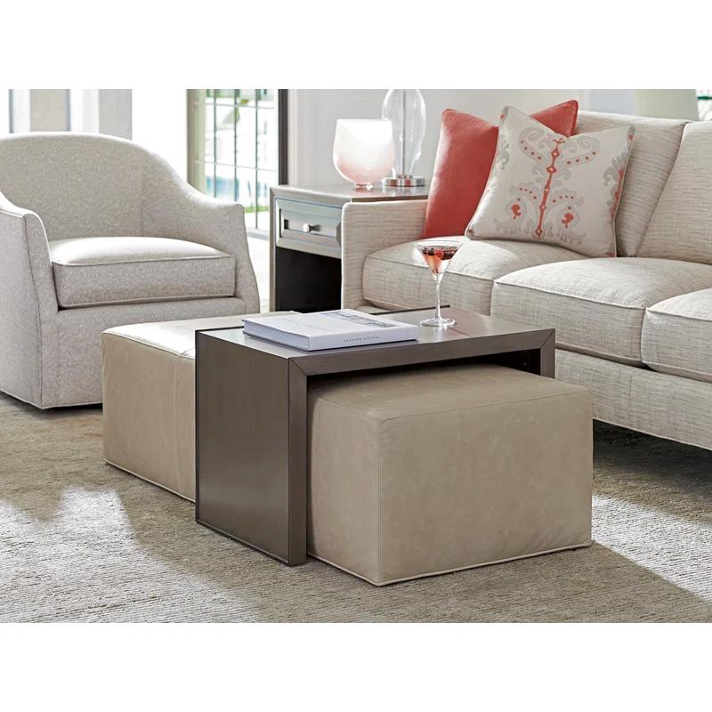 Lexington Ariana Savona Cocktail Ottoman with Slide