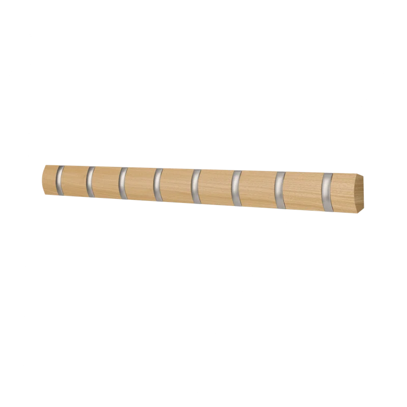 Flip 8 - Hook Solid Wood Coat Rack