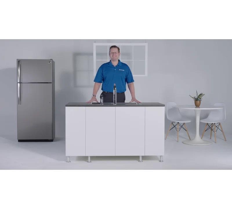 Elkay LR37221 Lustertone 37" L x 22" W Double Basin Drop-In Kitchen Sink