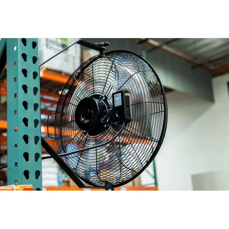 Newair Newair 18" High Velocity Wall Mount Fan, Heavy Duty Outdoor Fan, Adjustable Tilt and 3 Speeds up to 4012 CFM, Pull Chain Switch