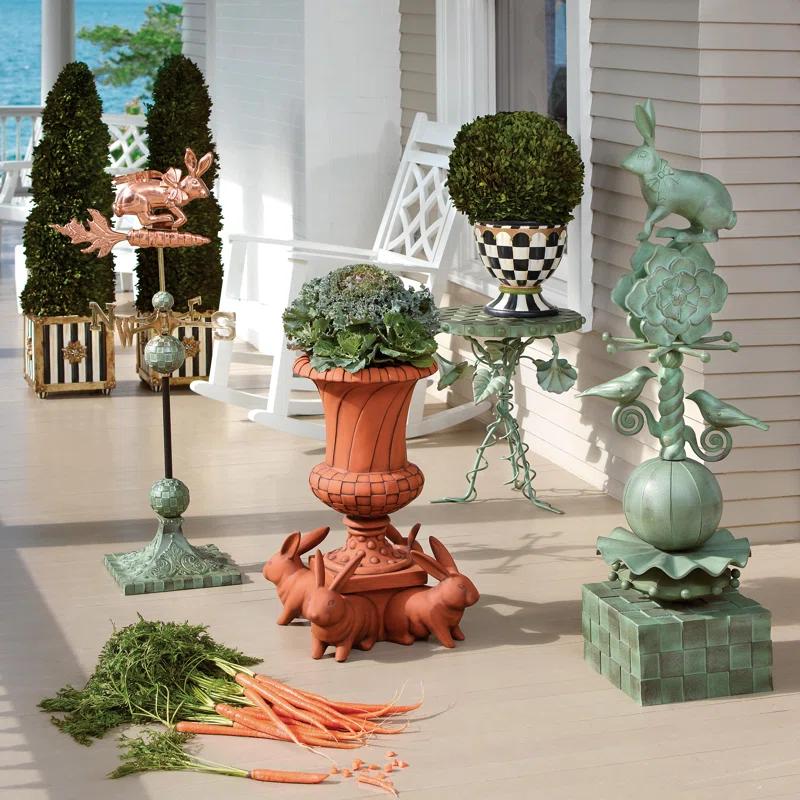 MacKenzie-Childs Rabbit Garden Totem