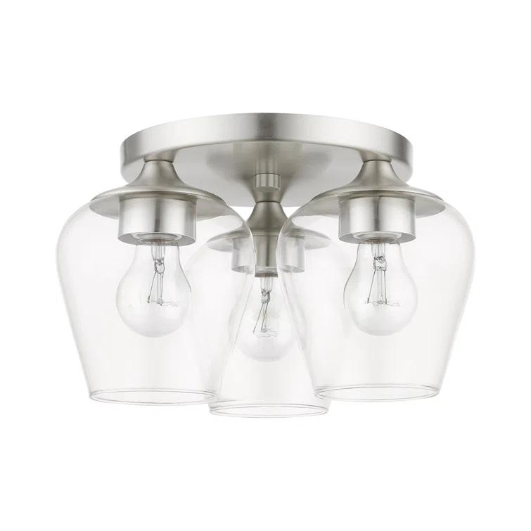 Willa Arlo™ Interiors Chrisha Orizaba 3-Light 13" Flush Mount