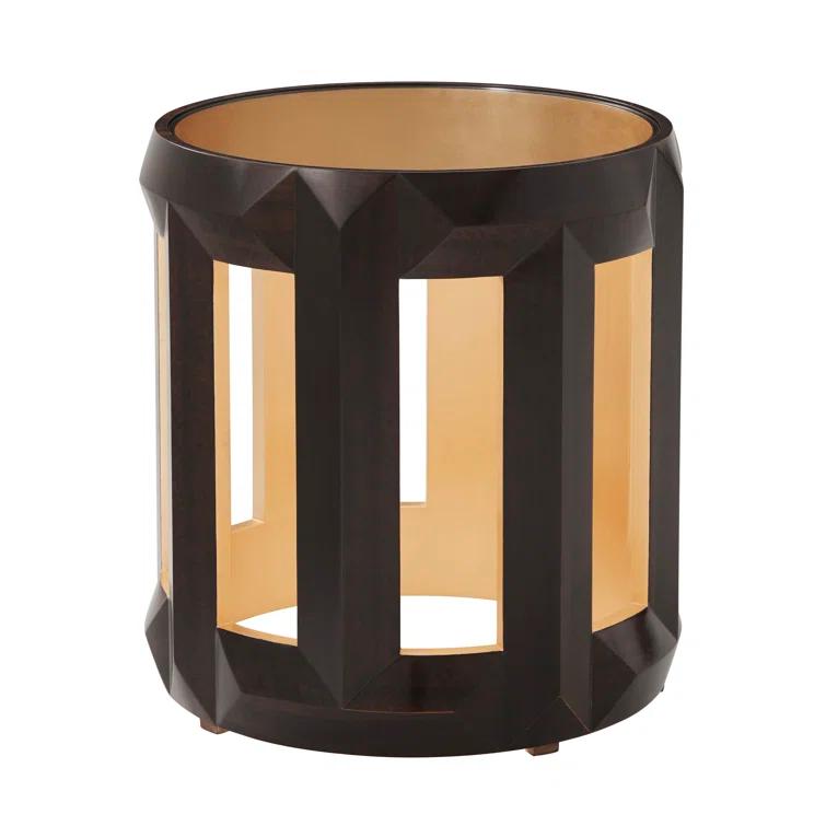 Theodore Alexander Charles Glass Top End Table