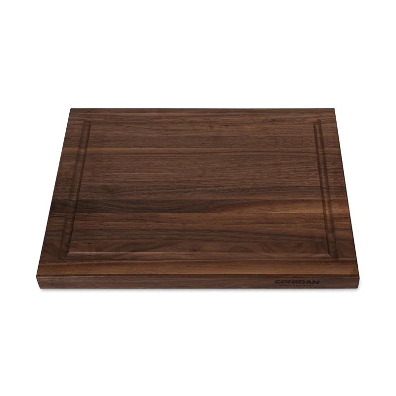 CONSDAN CONSDAN Cutting Board, Prefinished Butcher Block Cutting Board Solid Walnut Edge Grain Cutting Board