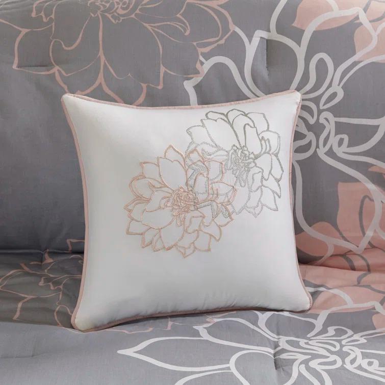 Madison Park Lola 7 Piece Floral Cotton Comforter Set