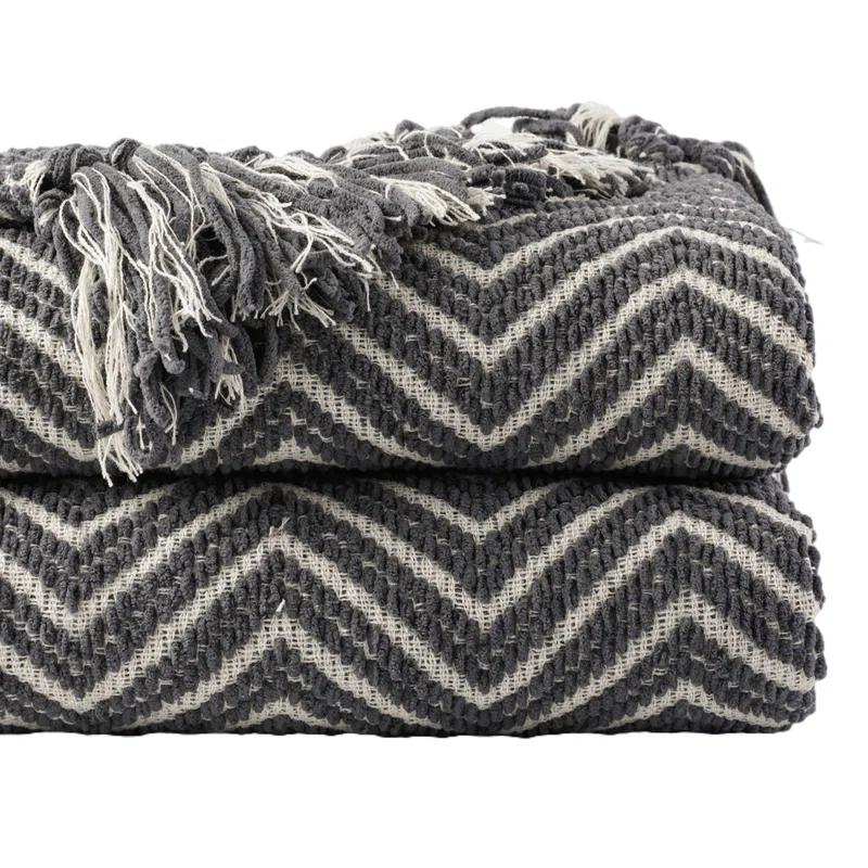 Battilo Home Knitted Throw Blanket