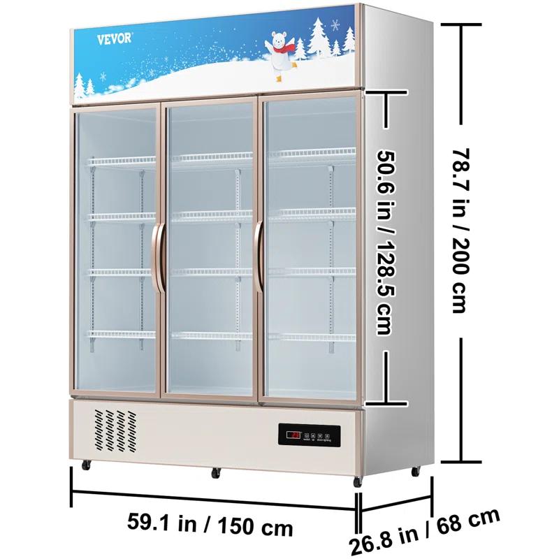 VEVOR VEVOR 35 Cubic Feet Refrigerated Display Case - 59''