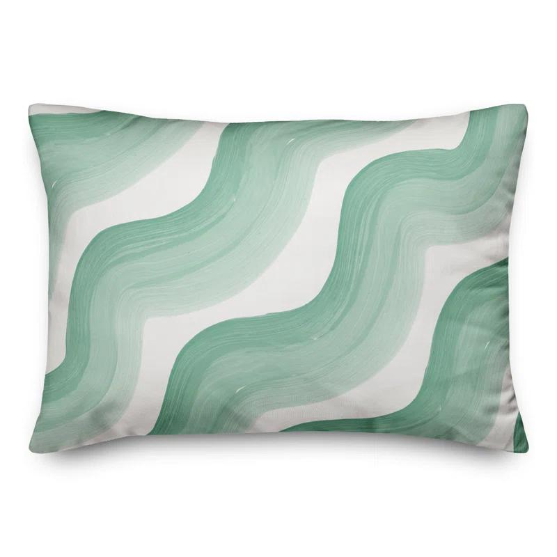 Striped Indoor/Outdoor Reversible Throw Pillow