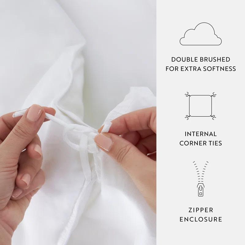 IEnjoy Home Super Soft Double Brushed Duvet Cover Set