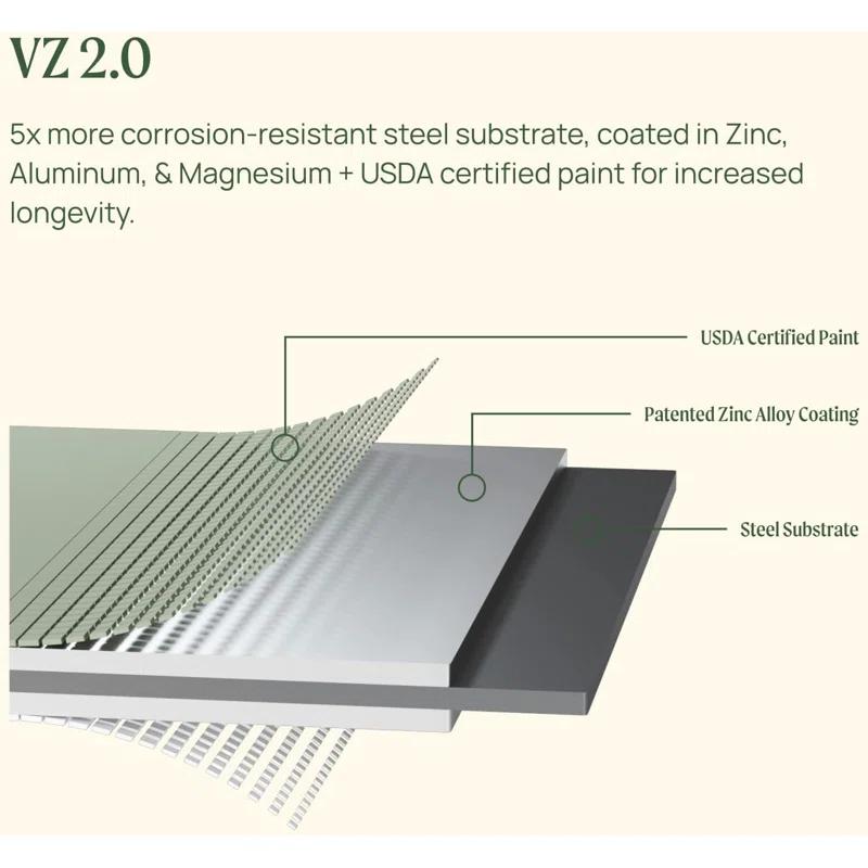 Cascading Metal Outdoor Raised Garden Bed