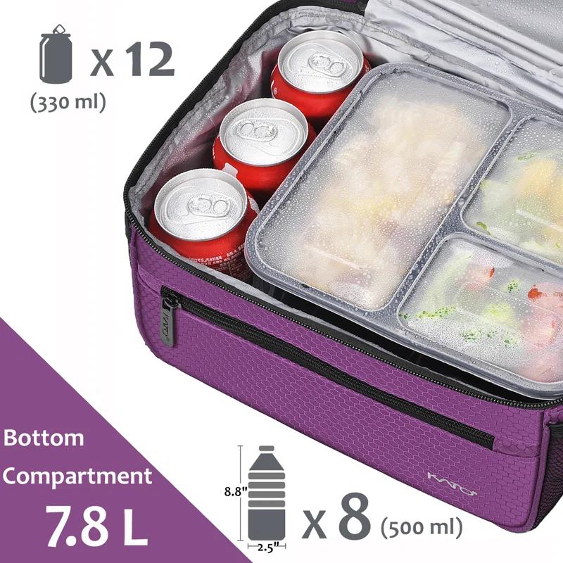 Tirrinia Tirrinia 13L/20 Cans Lunch Bag, Insulated Leakproof Reusable Meal Prep Bento Box Cooler Tote