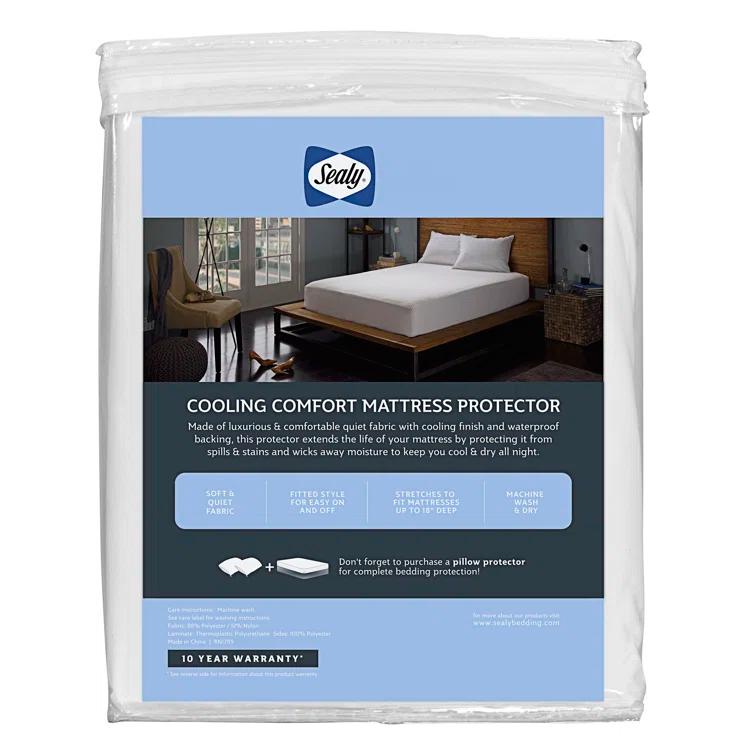 Sealy Cooling Comfort Hypoallergenic Mattress Cover