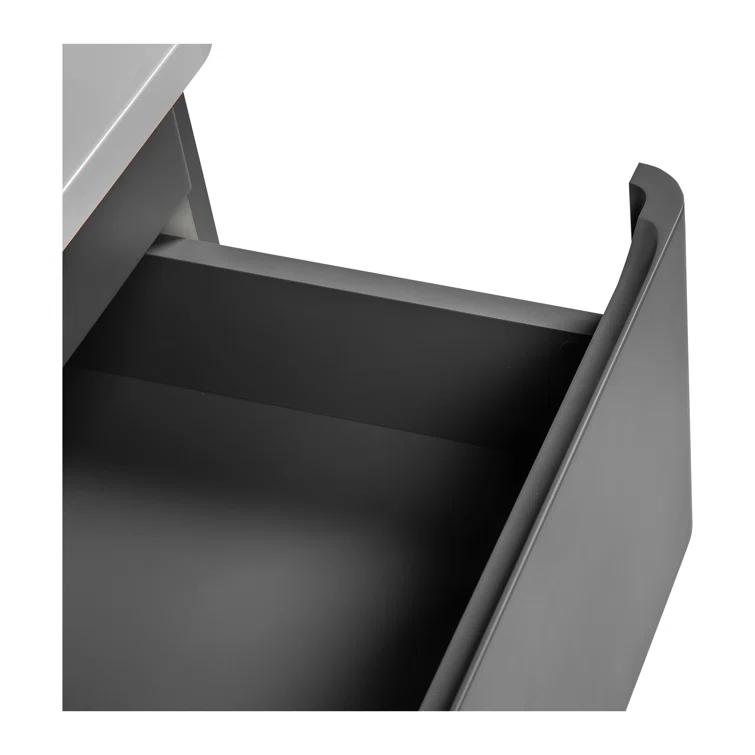 Bath Oasis 39.1'' Single Bathroom Vanity with Ceramic Top with Mirror