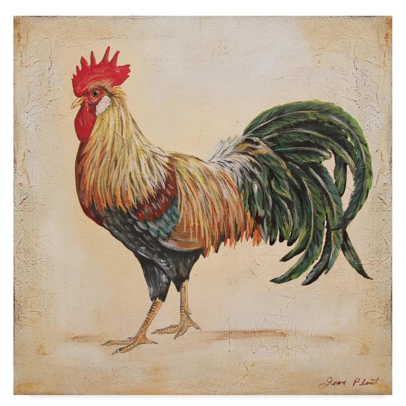 Trademark Fine Art Jean Plout " Rooster 3 " by Jean Plout