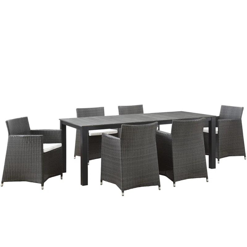 Modway Modway Junction 7-Piece Outdoor Patio Dining Set with Cushion
