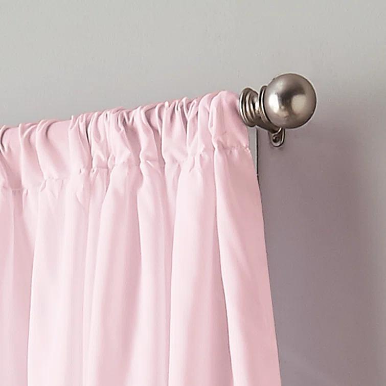 Red Barrel Studio® Flounced Solid Color Semi-Sheer Rod Pocket Single Curtain Panel