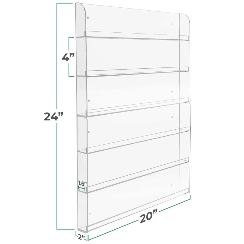 Sorbus Sorbus 6-Tier Acrylic Nail Polish Wall Rack Display