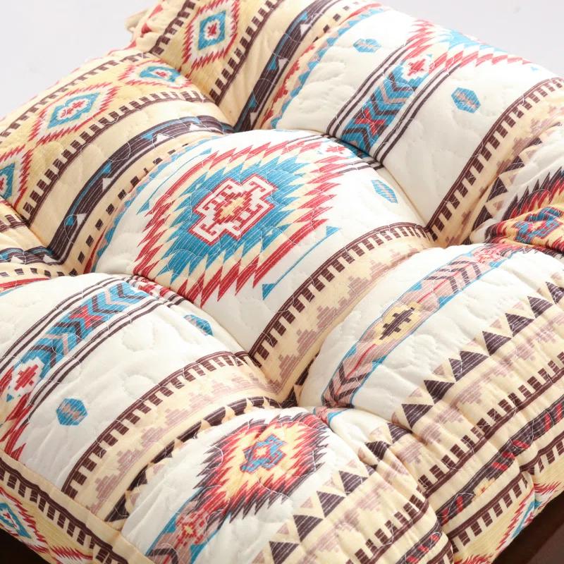 Barefoot Bungalow Quilted Reversible Indoor Chair Pad Cushion