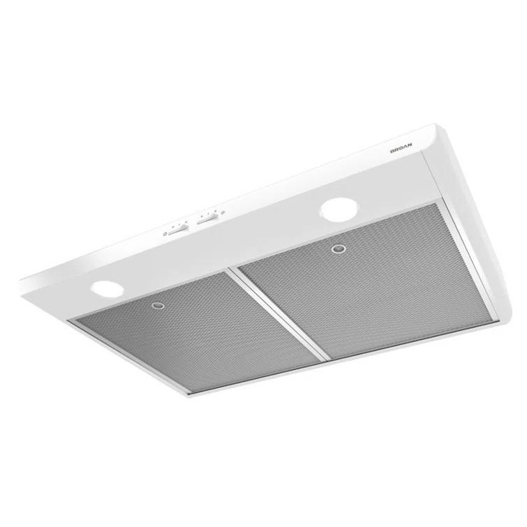 Broan NuTone Broan NuTone 30" Steel 250 CFM Convertible Under Cabinet Range Hood with Mesh Filter BKSH130WW