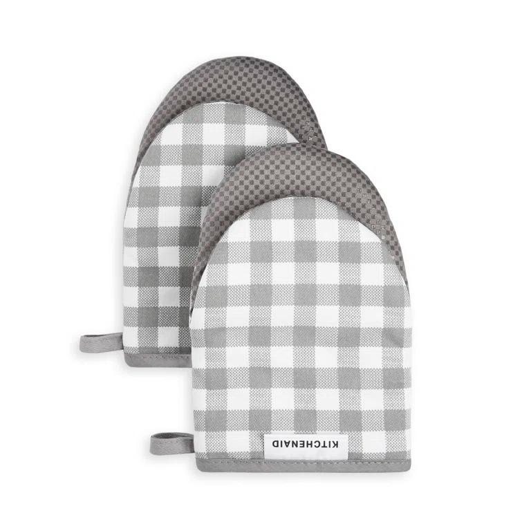 KitchenAid Gingham 2-Piece Oven Mitt (Set of 2)